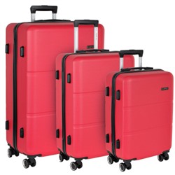Комплект из 3-х ABS чемоданов Р612 Polar (Красный)