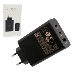 Сетевой адаптер питания Samsung PD USB-C 65W 2C+1A (черный)