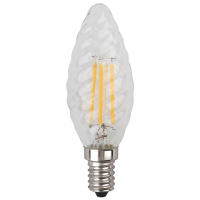 Нарушена упаковка.   Филаментная светодиодная лампа Е14 7W 4000К (белый) Эра F-LED BTW-7W-840-E14 () Б0027961