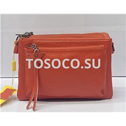 046-2 orange сумка Wifeore натуральная кожа 15х23х7