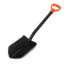Лопата автомобильная, острая, L = 83 см, металлический черенок, с ручкой, Greengo
