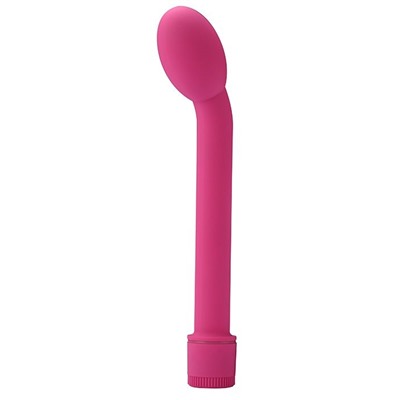 Ярко-розовый вибромассажер G-SPOT VIBRATOR - 21 см.