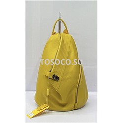 9942-2 yellow рюкзак Wifeore натуральная кожа 28х26х15