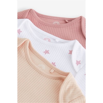 Pink Hip Dysplasia Long Sleeve Bodysuits 3 Pack