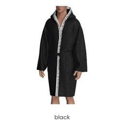 BKK25MBR01 DIAGONAL LOGO BATHROBE 100% COTTON - TERRY COTTON S-XXL