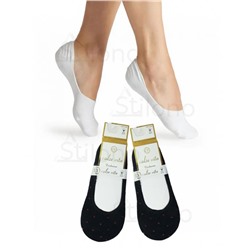 Женские черные носки-"невидимки"  6556 CV-1