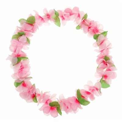 Гавайское ожерелье "Плюмерия розовая"