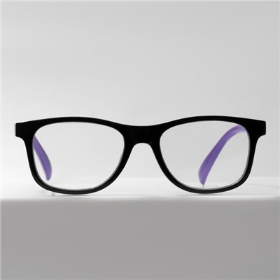 Готовые очки GA0519 (Цвет: C2 фиолетовый, чёрный; диоптрия: + 1; тонировка: Нет)