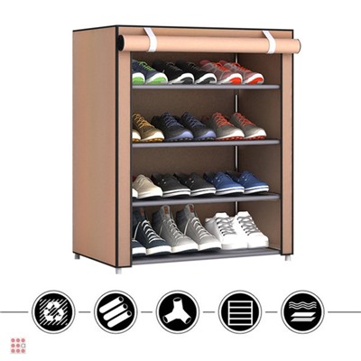 Тканевый стеллаж для обуви Shoe Cabinet 8238