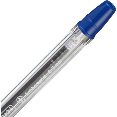 Ручка шариковая неавтомат. Attache Antibacterial А03масл манж 0,5,син