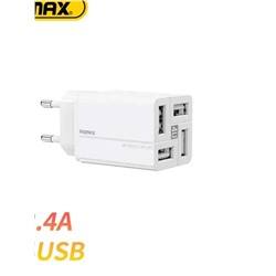 Сетевой адаптер Remax Wanfu 3.4A 4USB RP-U43 - White