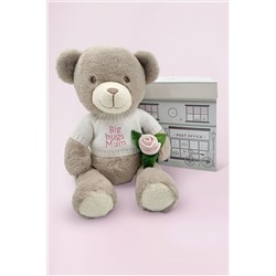 Mum To Be  Frankie Bear Soft Toy and Baby Rosebud Socks - Big Hugs