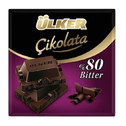 Шоколад Ulker черный 80% 60 гр 1/6 1429-08