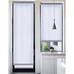 Рулонная штора, для балконной двери Лайт, цвет серый 52х215 см  Серый 52х215