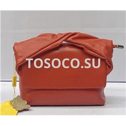053-2 orange сумка Wifeore натуральная кожа 13х19х7