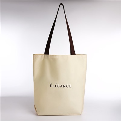 Сумка шопер ELEGANCE, 40х12х38, цвет бежевый