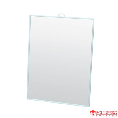 Зеркало Dewal Beauty настольное, в бирюзовой оправе, на пластиковой подставке, 17.5*24 см.