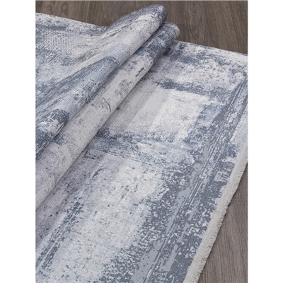 Ковёр прямоугольный Alpin Lotus, размер 80x150 см, цвет grey/blue