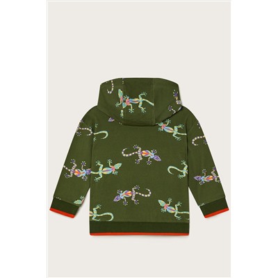 Monsoon Green Gecko Hoodie