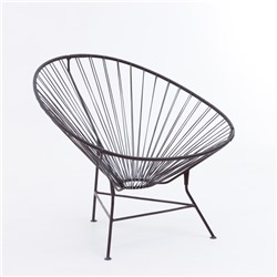 Кресло "Ракушка", 78 х 88 х 70 см, коричневое
