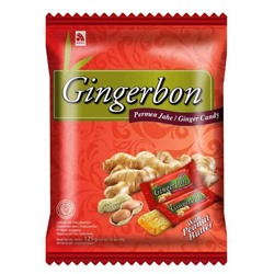 Имбирные конфеты жевательные с арахисовым маслом Gingerbon, 125г.