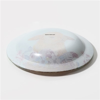 Тарелка стеклянная суповая Доляна «Кролик», 300 мл, d=18,5 см