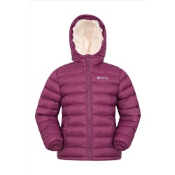 Mountain Warehouse Seasons Kids Water Resistant Faux Fur Lined Padded Jacket