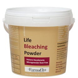 Farmavita Life Bleaching Powder Обесцвечивающая белая пудра микрогранулированная 500 гр