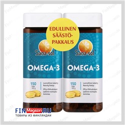 Рыбий жир Omega-3 Sana-sol Vitaplex 2х150 капсул (Омега-3)