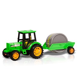 *Handers фрикционная игрушка "Трактор с прицепом: Дорожный каток" (26,5 см)