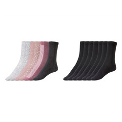 esmara® Damen Socken, hoher Bio-Baumwollanteil, 7 Paar