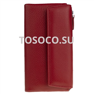 a19900 red кошелек GENUINE LEATHER натуральная кожа 9х19х2