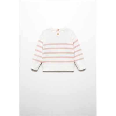 Mango Striped Cotton-Blend Sweater