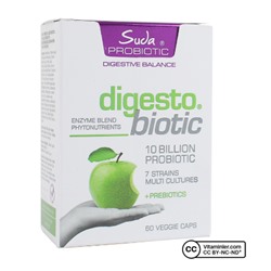 Пробиотик Digesto Biotic 60 капсул в воде