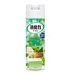 ST Освежитель воздуха для туалета "SHOSHU RIKI" (аэрозоль для туалета с антибактериальным эффектом «Мята и Яблоко») 365 мл / 24