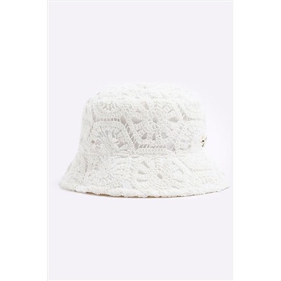 River Island Girls Crochet Lace Bucket Hat