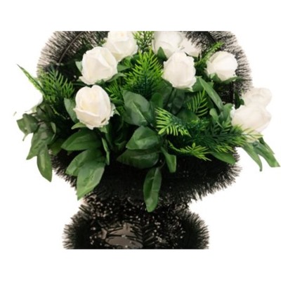 Искусственные цветы, Корзина с цветами "Амина" для проведения обряда похорон (1010237)