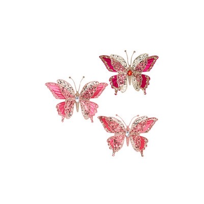 Бабочки Мансана на клипе ЦЕНА за 1 шт , 25х7х19 см