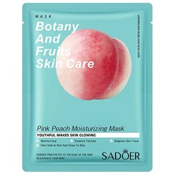 SADOER Увлажняющая маска для лица Pink Peach Mask