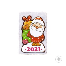 Дед мороз на снегу (с подарком) 2021   130 гр