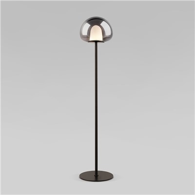 Напольный светодиодный светильник со стеклянным плафоном
                     Eurosvet  90327/1 черный