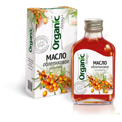 Масло облепиховое, Altay Organic, 100 мл.