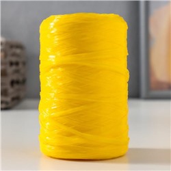 Пряжа "Для вязания мочалок" 100% полипропилен 400м/100гр (желтый)