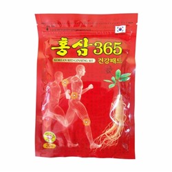 Korean RED Ginseng 365 / Лечебный пластырь с красным женьшенем от боли в суставах