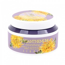 Крем для лица Jigott питательный с экстрактом хризантемы - Chrysanthemum Flower Nourishing Cream, 100 мл