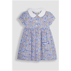 JoJo Maman Bébé Floral Peter Pan Pet In Pocket Jersey Dress