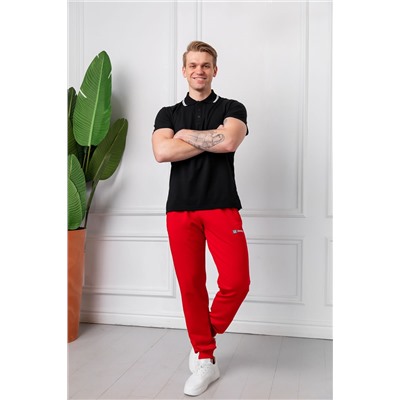 Спортивные брюки М-1216: Красный