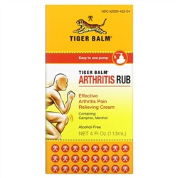 Tiger Balm, средство от артрита, без спирта, 113мл (4жидк.унции)