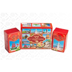 Набор "Южный чай со сладостями" Красная коробка