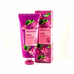 Farm Stay Pink Flower Blooming Hand Cream Pink Lotus 100 ml/ крем на основе экстракта розового лотоса